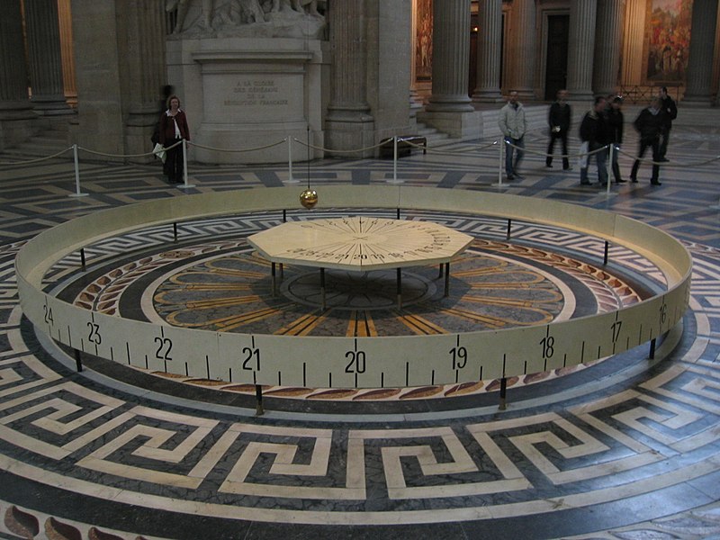 Figura 1 - Il pendolo di Foucault a Parigi