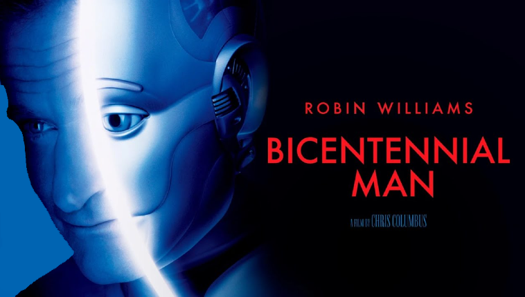 Fig. 5 - L’uomo bicentenario: un leggendario Robin Williams che interpreta un robot che diventa cosciente - Crediti: Wikipedia https://it.wikipedia.org/wiki/L%27uomo_bicentenario_(film)