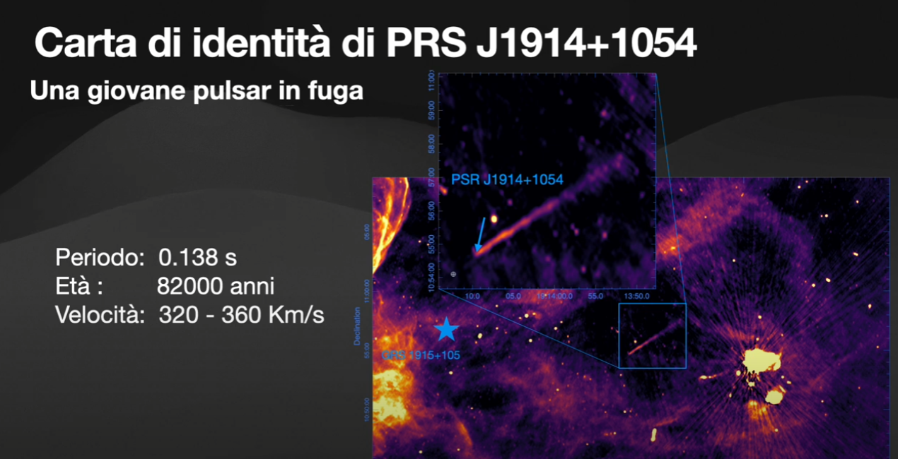 Figura 3 - Carta d'identita` della pulsar PSRJ1914+1054. Crediti Sara Elisa Motta.