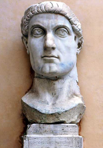 Fig. 3 - Statua colossale di Costantino: testa - Crediti: Musei Capitolini