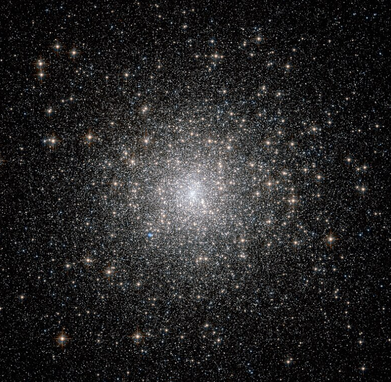 Fig. 4 - L'ammasso globulare M15 si trova a circa 35.000 anni luce dalla Terra, nella costellazione di Pegaso - Crediti Wikipedia.