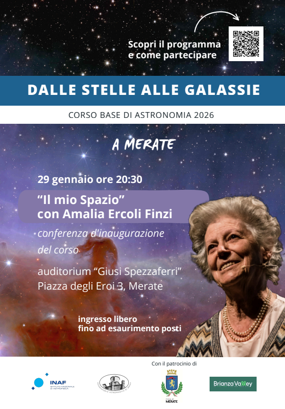 Locandina in formato A5 conferenza ing.ra Amalia Ercoli Finzi - 29/01/2026